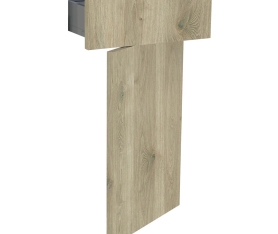 1x Kit façade meuble cuisine Chêne Doré 1 porte, 1 tiroir H. 71,7 cm L. 39,7 cm