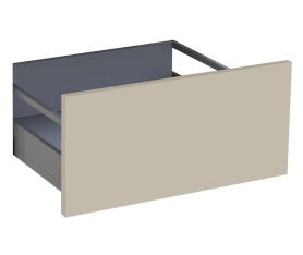 2x Kit façade meuble cuisine Beige Mat 1 casserolier H. 28,5 cm L. 59,7 cm