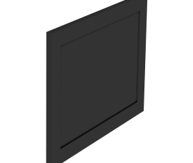 1x Kit façade meuble cuisine Noir Cadre 1 porte H. 42,9 cm L. 59,7 cm