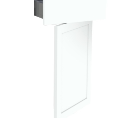 1x Kit façade meuble cuisine Blanc Cadre 1 porte, 1 tiroir H. 71,7 cm L. 39,7 cm