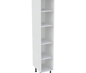 1x Caisson Colonne cuisine Blanc H. 216,6 cm x L. 40 cmx P. 57,1