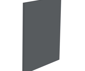 1x Kit façade meuble cuisine Gris Ardoise Mat 1 porte H. 57,3 cm L. 59,7 cm