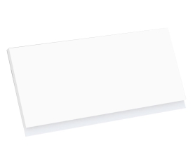 1x Kit façade meuble cuisine Blanc Mat Sans Poignée 1 porte H. 28,5 cm L. 59,7 cm
