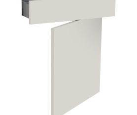 1x Kit façade meuble cuisine Lin Mat 1 porte, 1 tiroir H. 71,7 cm L. 59,7 cm
