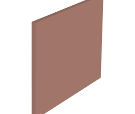 1x Kit façade meuble cuisine Terracotta Mat 1 porte H. 42,9 cm L. 59,7 cm