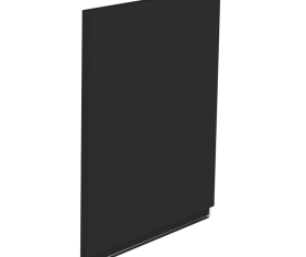 1x Kit façade meuble cuisine Noir Mat Sans Poignée 1 porte H. 57,3 cm L. 59,7 cm