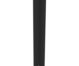 1x Kit fileur d'angle droit meuble cuisine NOIR MAT SANS POIGNÉE - H. 71.7 cm