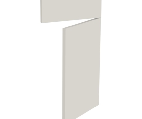 2x Kit façade meuble cuisine Lin Mat 1 porte, 1 faux tiroir H. 71,7 cm L. 39,7 cm
