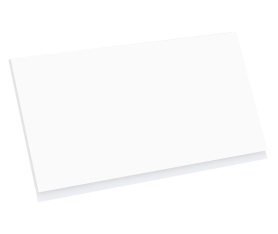 1x Kit façade meuble cuisine Blanc Mat Sans Poignée 1 porte H. 42,9 cm L. 79,7 cm