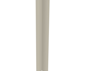 1x Kit fileur d'angle droit meuble cuisine Beige Mat - H. 71.7 cm