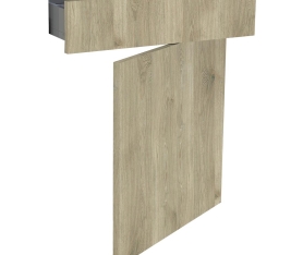 1x Kit façade meuble cuisine Chêne Doré 1 porte, 1 tiroir H. 71,7 cm L. 59,7 cm