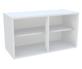 1x Caisson Meuble haut cuisine Blanc H. 43,2 cm x L. 80 cm x P. 35 cm