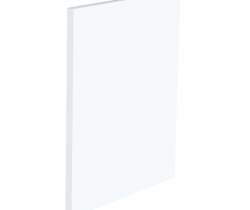 1x Kit façade meuble cuisine Blanc Mat 1 porte H. 57,3 cm L. 59,7 cm