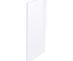 2x Kit façade meuble cuisine Blanc Brillant 1 porte H. 100,5 cm L. 59,7 cm