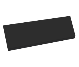 1x Kit façade meuble cuisine Noir Mat Sans Poignée 1 porte H. 28,5 cm L. 89,7 cm