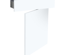 1x Kit façade meuble cuisine Blanc Mat 1 porte, 1 tiroir H. 71,7 cm L. 59,7 cm