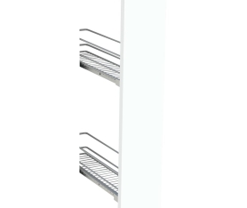 1x Kit façade meuble cuisine Blanc Cadre 1 porte H. 71,7 cm L. 14,7 cm