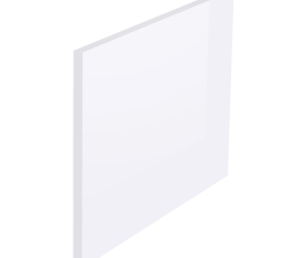 1x Kit façade meuble cuisine Blanc Brillant 1 porte H. 42,9 cm L. 59,7 cm