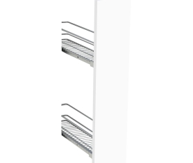 1x Kit façade meuble cuisine Blanc Mat Sans Poignée 1 porte H. 71,7 cm L. 14,7 cm