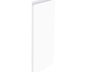 1x Kit façade meuble cuisine Blanc Mat Sans Poignée 1 porte H. 71,7 cm L. 39,7 cm
