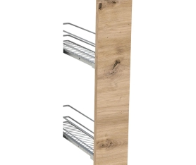 1x Kit façade meuble cuisine Chêne Naturel Sans Poignée 1 porte H. 71,7 cm L. 14,7 cm