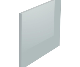 1x Kit façade meuble cuisine Gris Cendre Brillant 1 porte H. 42,9 cm L. 59,7 cm
