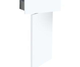 1x Kit façade meuble cuisine Blanc Mat 1 porte, 1 tiroir H. 71,7 cm L. 39,7 cm