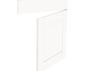 Kit façade meuble cuisine Blanc Cadre 1 porte, 1 faux tiroir H. 71,7 cm x L. 59,7 cm