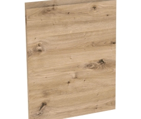 2x Kit façade meuble cuisine Chêne Naturel Sans Poignée 1 porte H. 57,3 cm L. 59,7 cm