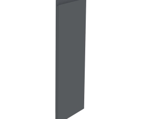 1x Kit façade meuble cuisine Gris Ardoise Mat Sans Poignée 1 porte H. 71,7 cm L. 29,7 cm