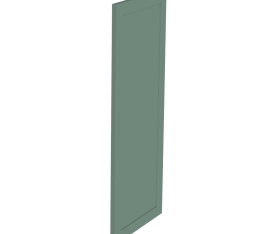 2x Kit façade meuble cuisine Vert Sauge Cadre 1 porte H. 100,5 cm L. 39,7 cm