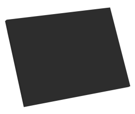 1x Kit façade meuble cuisine Noir Mat 1 porte H. 42,9 cm L. 59,7 cm