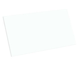 1x Kit façade meuble cuisine Blanc Chaud Mat 1 porte H. 42,9 cm L. 79,7 cm
