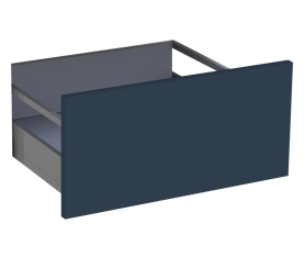 2x Kit façade meuble cuisine Bleu Nuit Mat 1 casserolier H. 28,5 cm L. 59,7 cm