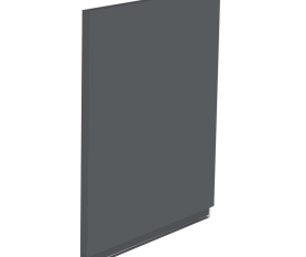 1x Kit façade meuble cuisine Gris Ardoise Mat Sans Poignée 1 porte H. 57,3 cm L. 59,7 cm