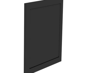1x Kit façade meuble cuisine Noir Cadre 1 porte H. 57,3 cm L. 59,7 cm