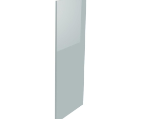 1x Kit façade meuble cuisine Gris Cendre Brillant 1 porte H. 129,3 cm L. 59,7 cm