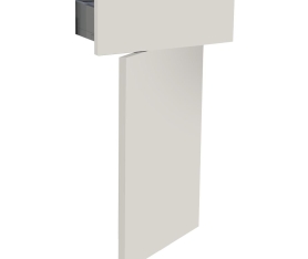 1x Kit façade meuble cuisine Lin Mat 1 porte, 1 tiroir H. 71,7 cm L. 39,7 cm