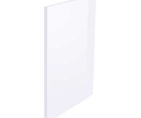 1x Kit façade meuble cuisine Blanc Brillant 1 porte H. 71,7 cm L. 59,7 cm