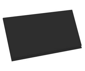 1x Kit façade meuble cuisine Noir Mat Sans Poignée 1 porte H. 42,9 cm L. 79,7 cm