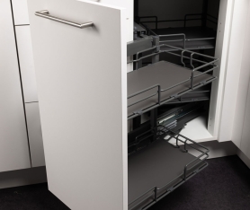 1x Aménagement extractible pour meuble d'angle L. 80 cm porte droite