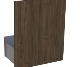 1x Kit façade porte pour coulissant ou lave vaisselle Noyer Foncé H. 71,7 cm L. 59,7 cm