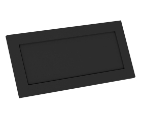 1x Kit façade meuble cuisine Noir Cadre 1 porte H. 28,5 cm L. 59,7 cm