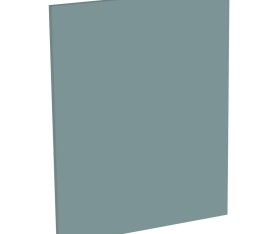 2x Kit façade meuble cuisine Vert Opale Mat 1 porte H. 57,3 cm L. 59,7 cm