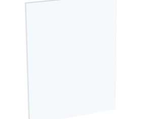 2x Kit façade meuble cuisine Blanc Mat 1 porte H. 57,3 cm L. 59,7 cm