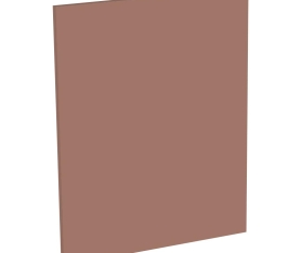 2x Kit façade meuble cuisine Terracotta Mat 1 porte H. 57,3 cm L. 59,7 cm