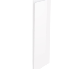 1x Kit façade meuble cuisine Blanc Brillant Sans Poignée 1 porte H. 71,7 cm L. 29,7 cm