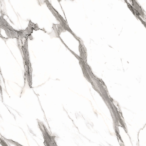 Plan de travail stratifié L. 240,5 cm x P. 62 cm - Marbre Blanc