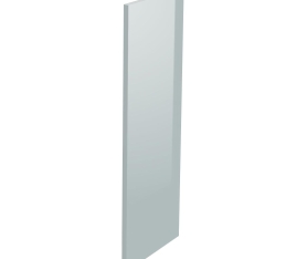 2x Kit façade meuble cuisine Gris Cendre Brillant 1 porte H. 100,5 cm L. 39,7 cm