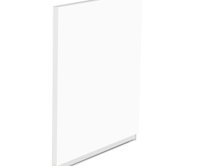1x Kit façade meuble cuisine Blanc Mat Sans Poignée 1 porte H. 57,3 cm L. 59,7 cm